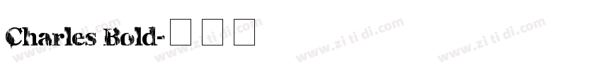 Charles Bold字体转换
